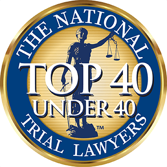 Rated top 40 under 40 years old by The National Trial Lawyers