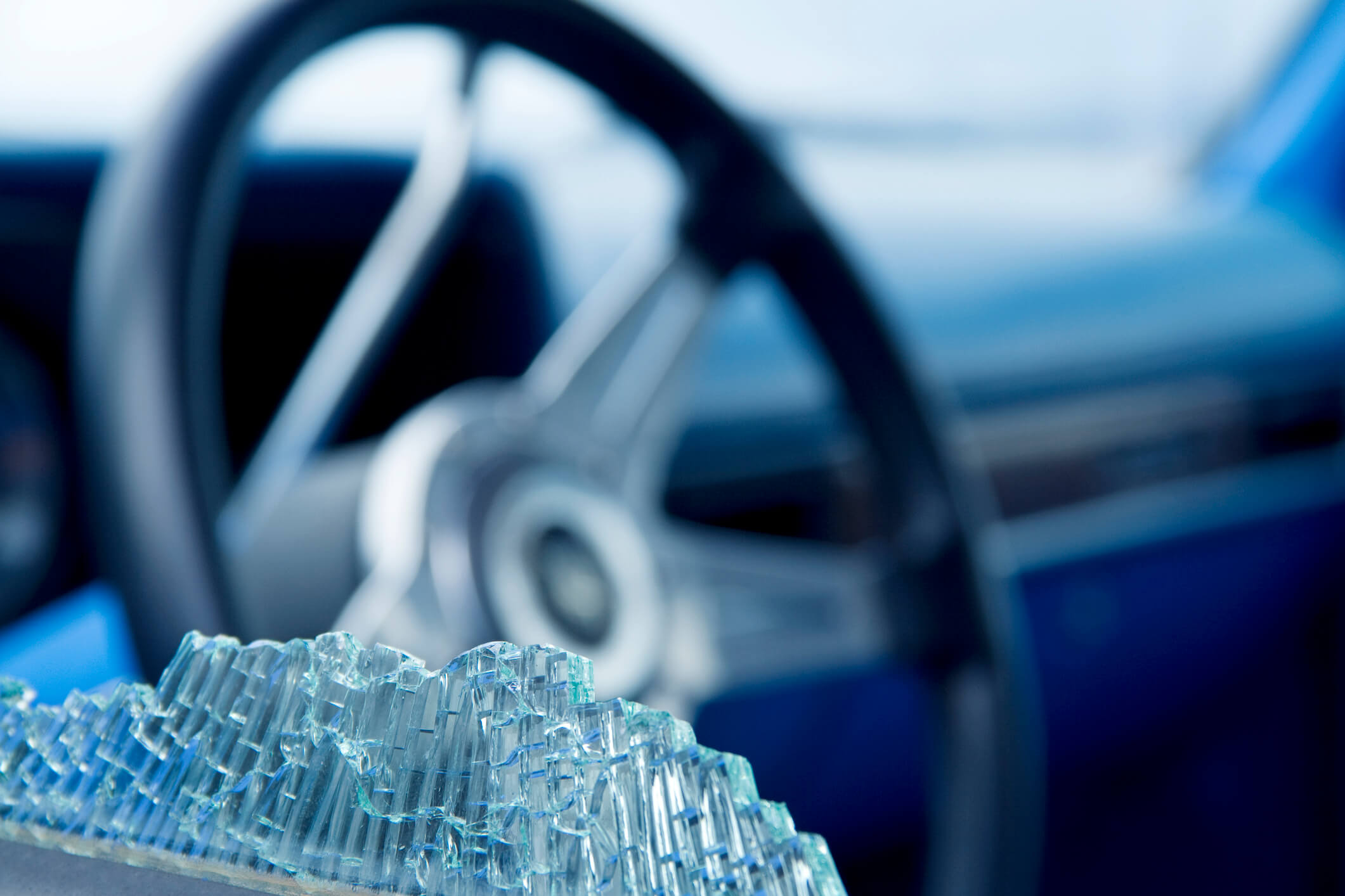 broken car window